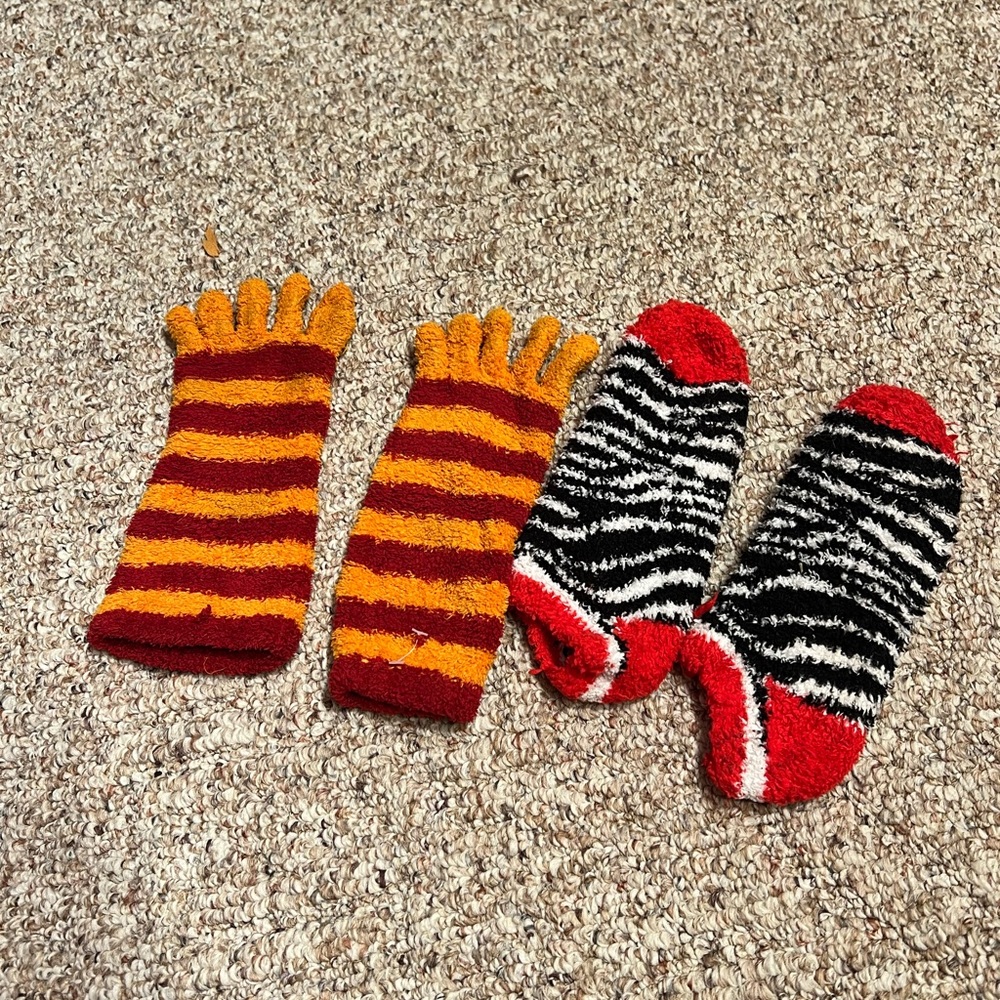 fluffy socks